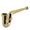 Kingston Brass 1-1/4, or 1-1/2 x 1-1/2 in. P-Trap with Box Flange, 19 in. Length, 18 Gauge, Polished Brass CC6242 - alternate 1