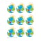 Eureka Earth Giant Stickers, 36-Piece Set, 12PK 650805 - alternate 1