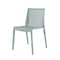 Homeroots Set of Two Baby Blue Heavy Duty Plastic Outdoor Stacking Accent Chairs, 2PK 565227 - alternate 3