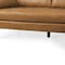 Homeroots Tan Genuine Leather L Shaped Sofa and Chaise Sectional With Toss Pillows 607315 - alternate 3