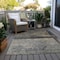 Homeroots 5' X 8' Coffee Black And Beige Abstract Washable Indoor Outdoor Area Rug 606087 - alternate 2