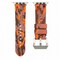 Elegani Alligator-Embossed Leather Band Compatible with Apple Watch 45mm, Orange, Yellow Gold Buckle LAT5-ORG-YGD-45 - alternate 1