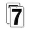 Signmission Sign with Number '7, 18'' X 24'' 2 Signs, Heavy Gauge Aluminum, 2PK A-1824-2PACK-22901 - alternate 1