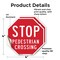 Signmission Stop Pedestrian Crossing, 4 inch X 4 inch, Vinyl Decal, 2PK OC-D-2PACK-4-7 - alternate 3