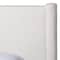 Baxton Studio Laria Modern White Teddy-Bear Fabric Queen Size 4-Piece Bedroom Set 253-13996-13998-13997-ZORO - alternate 2