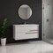 Homeroots 40" Off White Wood Floating Bathroom Vanity With White Sink And Two Drawers 624105 - alternate 2