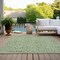 Homeroots 9' X 12' Green And Ivory Geometric Washable Indoor Outdoor Area Rug 583496 - alternate 2