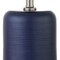 Homeroots 15" Blue and Silver Ceramic Cylinder Table Lamp With White Drum Shade 546126 - alternate 4