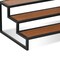 Homeroots 15in Black And Brown Metal And Solid Wood Hand Finished Three Tier Tray 611867 - alternate 3