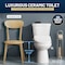 Anzzi Rev 12in 2pc 1.28 GPF Siphon Round Ceramic Toilet, White Electric Bidet Seat, ADA height Included TL-AZ071-EB106U - alternate 3