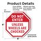 Signmission Do Not Enter Unless Wheels Are Choc, 6 inch X 6 inch, Plastic Sign, 2PK OC-P-2PACK-6-39 - alternate 2