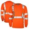Dome75 Long Sleeve Safety Shirt, ANSI/ISEA 107-2020 Class 3, Polyester, HiVis Orange, MT DSL1431 - alternate 1