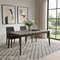 Homeroots 86" Gray and Walnut Wood Self-Storing Leaf Extendable Dining Table 716296 - alternate 2