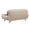 Homeroots 80" Beige Leather Sofa With Silver Legs 329459 - alternate 2