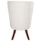 Leisuremod Spruce Collection Modern Wooden Dining Chair in Beige Velvet, 4PK SC24BGF4 - alternate 4