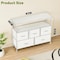 Simple Deluxe TV Stand Dresser for Bedroom Entertainment Center with 5 Fabric Drawers, Storage Organizers Units f 3A88HKCABT5TVWHT - alternate 3