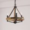Vidalite Savannah 3-Light Rustic Farmhouse Style Chandelier, Natural Brown & Black Pendant Chandelier Light CE1013044 - alternate 3