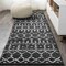 Jonathan Y Moroccan HYPE Boho Vintage Diamond Black/Ivory 2 ft. x 14 ft. Runner Rug MOH101D-214 - alternate 1