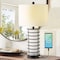 Jonathan Y Jayce 27" Modern Industrial Iron Nightlight LED Table Lamp with USB Charging Port, Black JYL8502A - alternate 2
