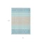 Homeroots 8' X 10' Teal Blue Aqua And Ivory Geometric Washable Indoor Outdoor Area Rug 613876 - alternate 2
