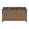 James Martin Vanities Brookfield 72" Double Vanity, Pecan, w/ 3 CM Charcoal Soapstone Silestone Top 547-V72-PCN-3CSP - alternate 1
