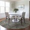 Homeroots 8' Taupe Brown And Beige Round Patchwork Washable Indoor Outdoor Area Rug 581625 - alternate 4
