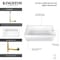 Kingston Brass 66-Inch Acrylic Rectangular 3-Wall Alcove Tub Combo w/ Waste and Overflow Drain, Right Hand Drain CVTAP663222R8 - alternate 3