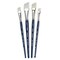 Silver Brush Bristlon Short Handle Angle Brushes, 4-Piece Set BR-1957 - alternate 1