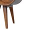 Homeroots 21" Brown Solid Wood Round Two Drawer Nightstand 651878 - alternate 2