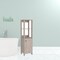 Homeroots 16" Light Gray Wood Freestanding Single Door Bathroom Vanity 543595 - alternate 4