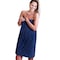 Lavish Home 6PC Bathroom Towels Set 100% Cotton Bathroom Accessories Soft Towel Set for Shower, Gym, Dorm, Spa 67-0035-NVY - alternate 3