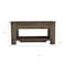 Homeroots 40" Dark Brown Storage Bench with Flip Top 535166 - alternate 3