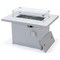 Leisuremod Chelsea Patio Modern Aluminum Propane Fire Pit Table, White CF44G-W - alternate 2