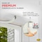 M-D Building Products 84 in. White Premium Rubber PLATINUM Top and Sides Door Seal for Doors with Kerf/Channel 91890 - alternate 2