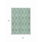Homeroots 8' X 10' Sage Ivory And Teal Blue Floral Medallion Washable Indoor Outdoor Area Rug 614632 - alternate 3