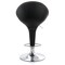 Elama 2 Piece Adjustable Plastic Bar Stool in Black with Chrome Base ELM-513-BLK - alternate 2