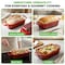 Nutrichef 9x5 in Enameled Cast Iron Loaf Pan with Lid, Enamel-Coated Baking Loaf Pan for Sourdough, Oven Safe NCCIELF2RD - alternate 2
