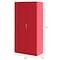 Sandusky Lee Light Duty Welded Steel Combination Cabinet, 30x18x66, Red VFC1301866-01 - alternate 2