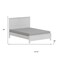 Homeroots White Shiplap Texture Distressed Solid Wood Queen Bed Frame 490280 - alternate 2
