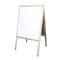 Crestline Products Marquee Easel (natural hardwood)  White dry erase/black chalk 31200 - alternate 1
