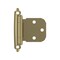 Amerock Variable Overlay Self Closing Face Mount Golden Champagne Cabinet Hinge, 1 Pair BPR7629BBZ - alternate 1
