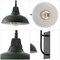 Jonathan Y Stanley 12.3 in. 1-Light Farmhouse Industrial Iron LED Gooseneck Arm Outdoor Sconce, Matte Green JYL7614L - alternate 3