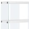 Homeroots 59" White Glass Four Tier Etagere Bookcase 333149 - alternate 2