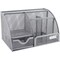 Homeroots 9" Gray Metal Desk Organizer 390046 - alternate 1