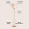 Jonathan Y Adalyn 61" Crystal / Metal LED Floor Lamp, Clear/Brass Gold JYL2031A - alternate 2