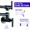 Anzzi Braccia Series 24in Wall Mounted Pot Filler in Gunmetal Black KF-AZ258GB - alternate 2