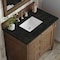 James Martin Vanities Brittany 36" Single Vanity, Saddle Brown, w/ 3 CM Phantome Eclos Top 650-V36-SBR-3PHT - alternate 3