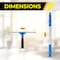 Gritt Commercial Window Washing Kit with 14 Swivel Window Squeegee and 20 Pole GRI131 - alternate 4