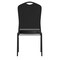 Flash Furniture HERCULES Series Crown Back Stacking Banquet Chair in Black Vinyl - Black Frame, 4PK 4-FD-C01-B-BK-VY-GG - alternate 2