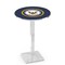 Holland Bar Stool Co 42" Chrome U.S. Navy Pub Table, 36" dia. Top L217C4236Navy - alternate 1